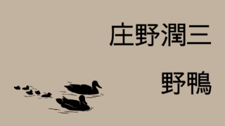 庄野潤三「野鴨」楽しい家族の日常を描いた心温まる昭和中期の物語